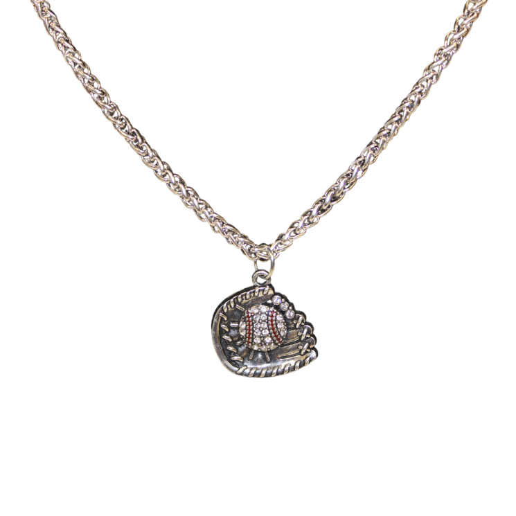 Ball in Glove Necklace