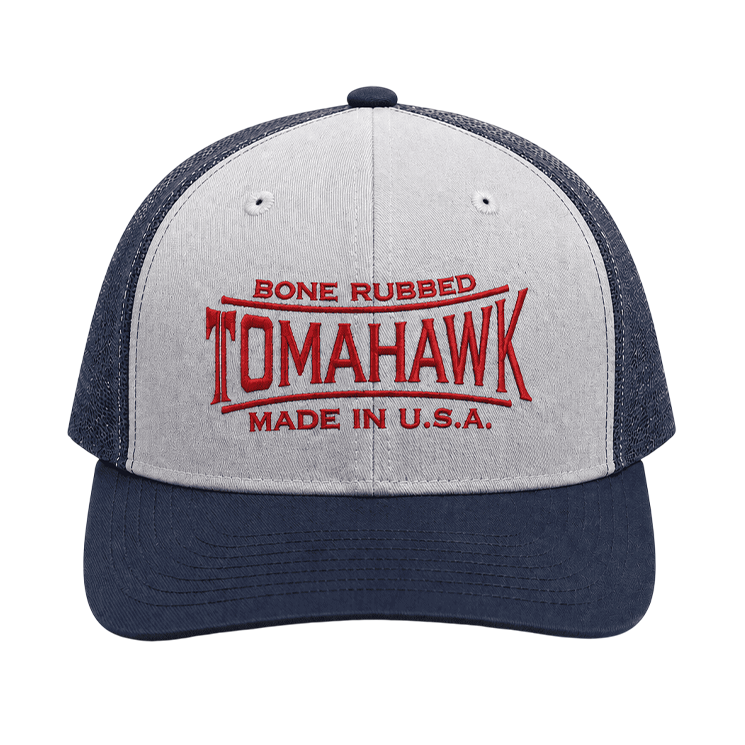 Navy and Gray with Red Logo