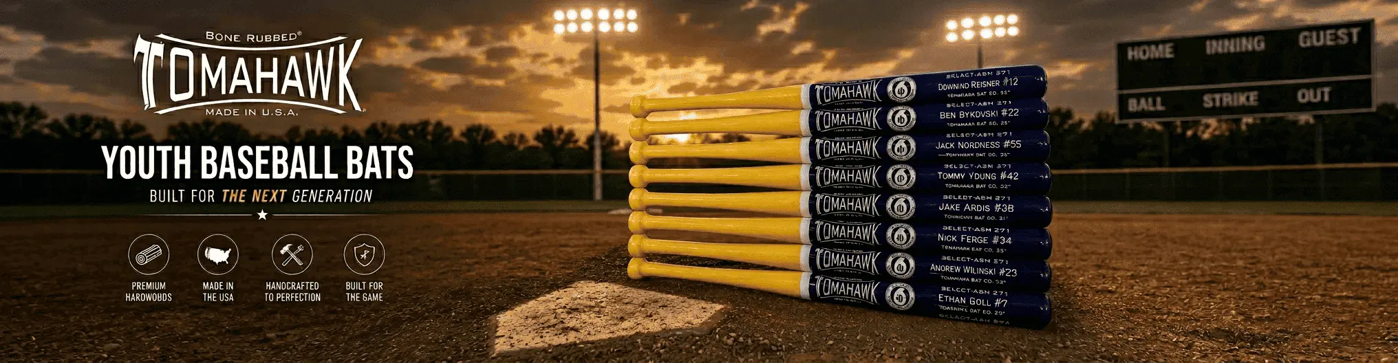 Custom Wood Youth Bats
